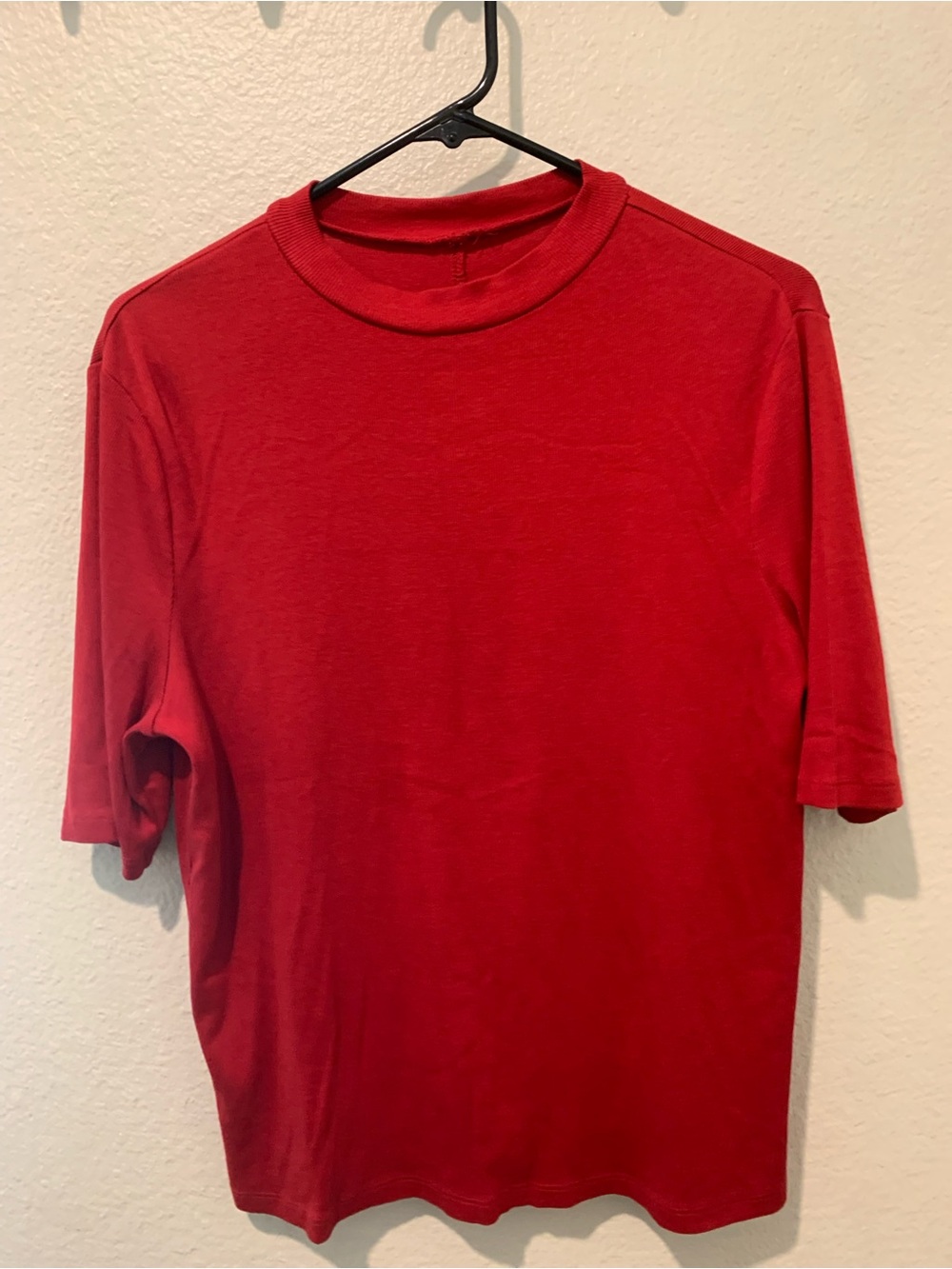 A new day Women’s Red Crewneck Short Sleeve Shirt
